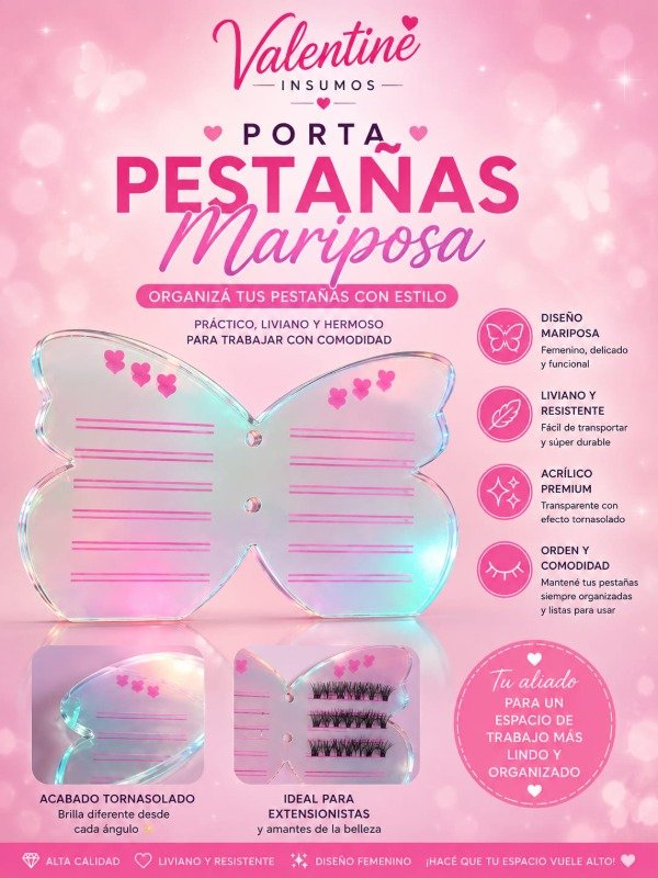 Producto - PORTA PESTAÑAS MARIPOSA