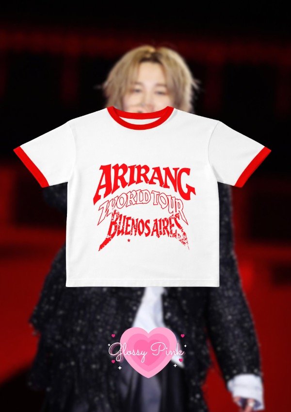 Baby Tee detalles rojos Arirang Arirang - DTF