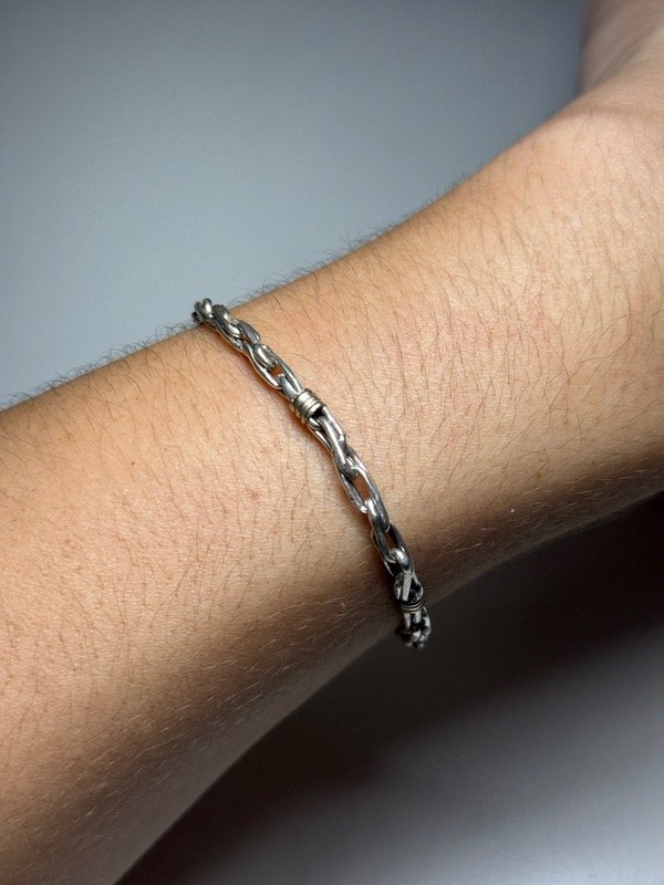 Producto - Pulsera plata y oro 5mm - 0