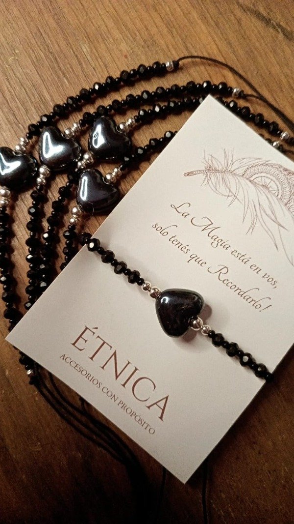 Producto - Tobipulsera Corazón - color negro