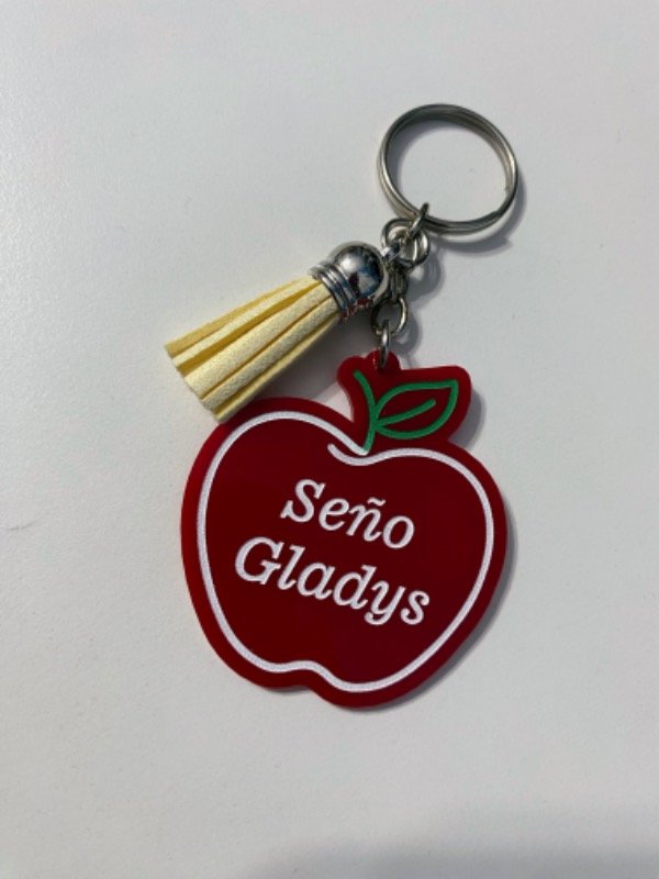 Producto - Llavero manzana personalizado