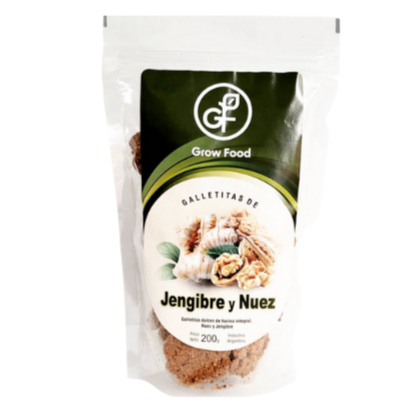 Producto - GROW FOOD GALLETAS DE JENGIBRE Y NUEZ X 200 GR