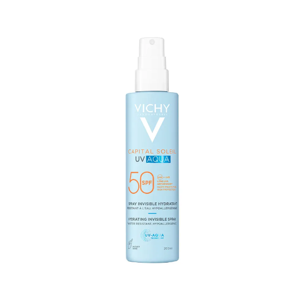 Producto - Protector Solar Vichy Capital Soleil Uv Aqua Spf 50 Spray x 200 ml