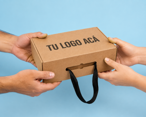 Producto - CAJA BOLSA KRAFT -COD. CB110 medida 34x11x22 (2 botellas) - 3