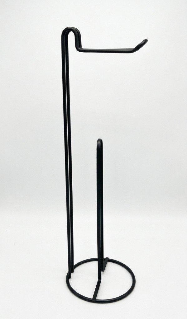 Producto - PORTA ROLLO PAPEL HIGIENICO CON BASE NEGRO - 2