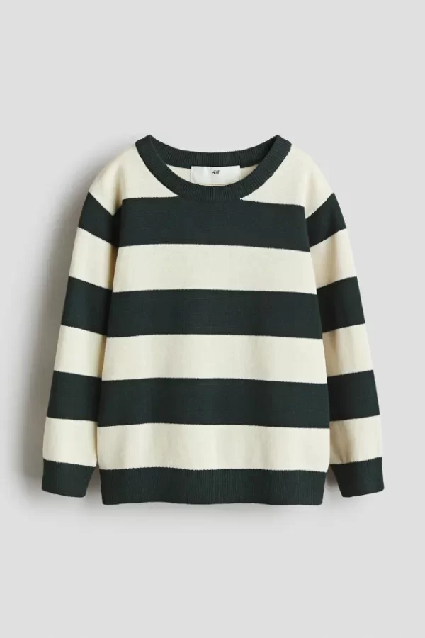 Producto - Sweater HyM rayado verde hilo - 0