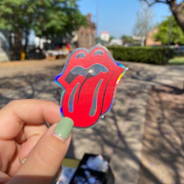 Stickers música Lengua de los Rolling stickersbylali