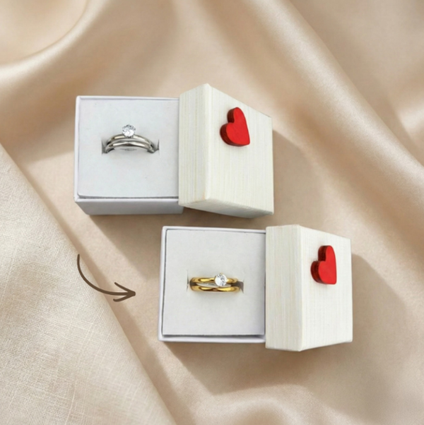 Producto - Anillos promesa dorados modelo 1