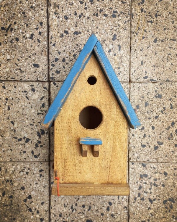 Producto - casa para pájaros "alpina del techo azul"