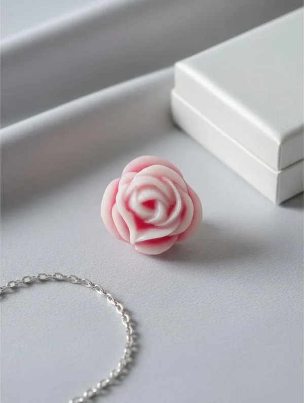 Producto - Prendedor Resina Rosa Roja 2 cm