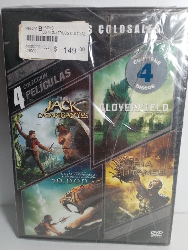 Producto - 4 en 1 - Monstruos Colosales - DVD