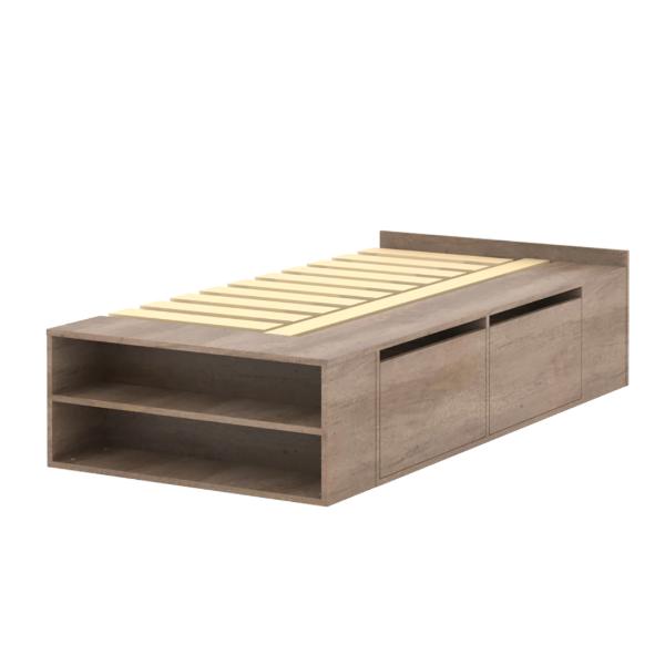 Producto - Cama Box 0.90 x 1.90 (Plaza y media Nebraska)