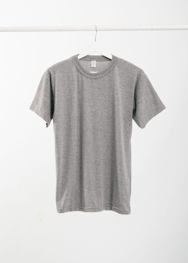 Producto - Remera basica lisa Gris Melange Oscuro