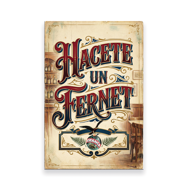 Producto - Chapa retro Hacete un Fernet (Q/63)