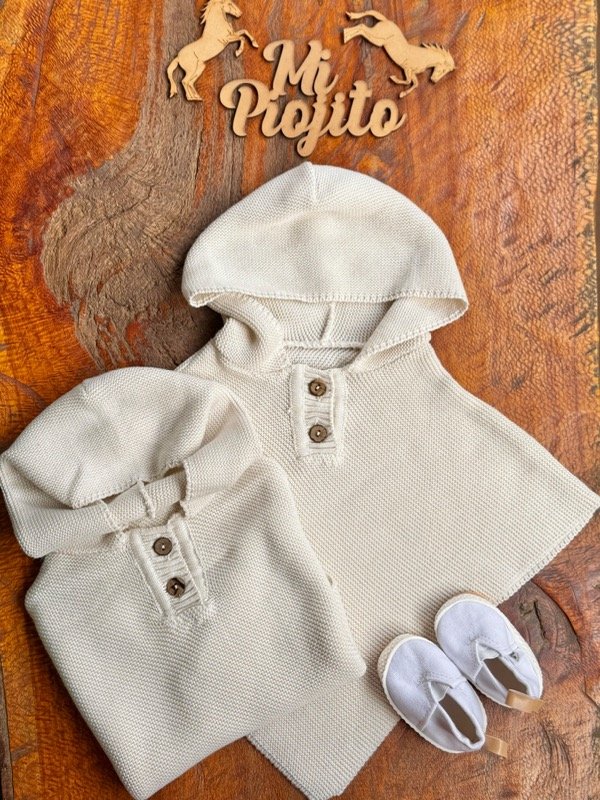 Producto - Poncho de hilo Crudo - 1
