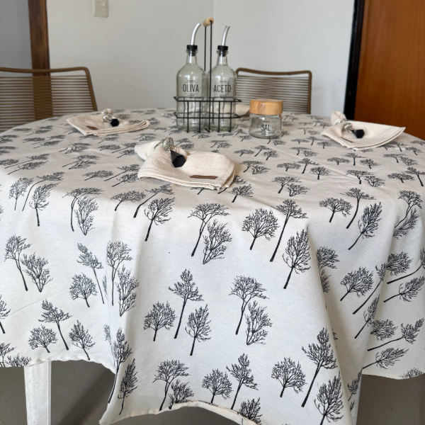 Producto - Mantel Tusor Redondo - Varios Diseños - 0