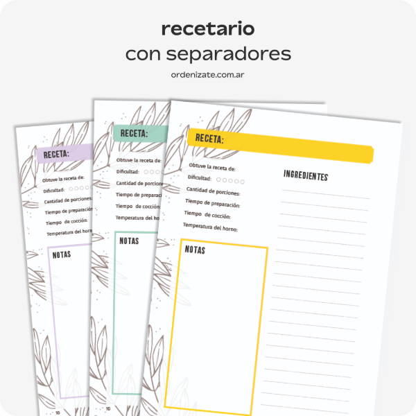 Producto - RECETARIO COLOR