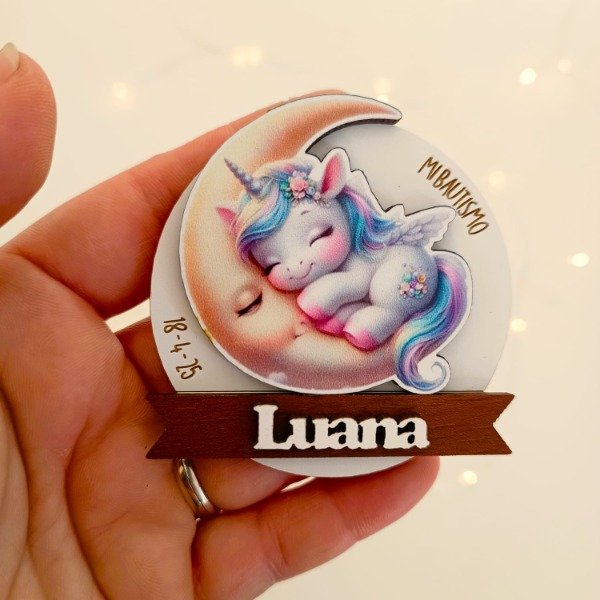 Producto - Souvenir llavero o iman personalizado - DORMILONES LUNA