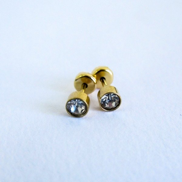 Producto - Aros Abridores Cilindro Strass Cristal