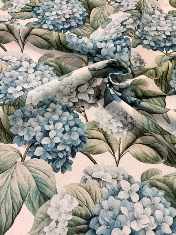 Producto - Mantel Impermeable "Hortensias" - 2.20x1.40 y 1.40x1.40 - 0