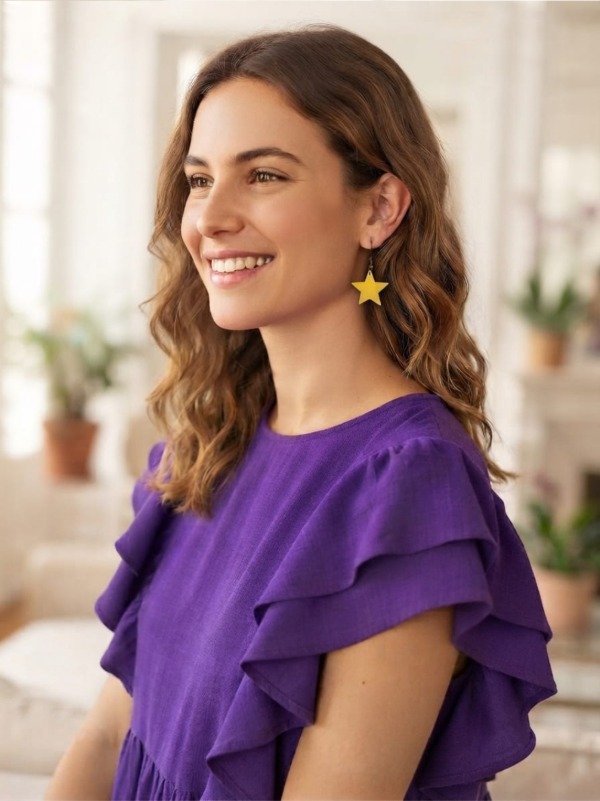 Producto - Aros Estrella / Amarelo Limón