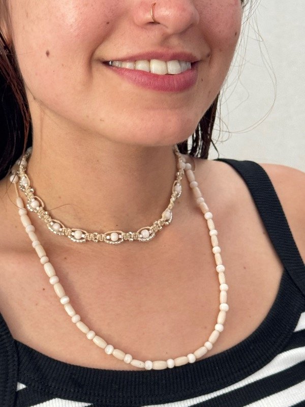 Producto - Collar  Piedra Blanca