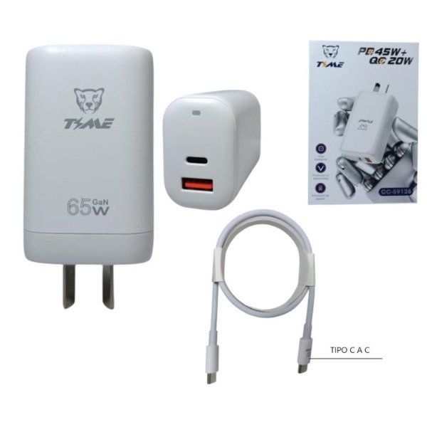 Producto - CARGADOR CON CABLE PD45W+ QC20W