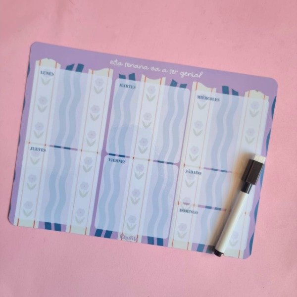 Producto - Planner semanal imantado Bloom
