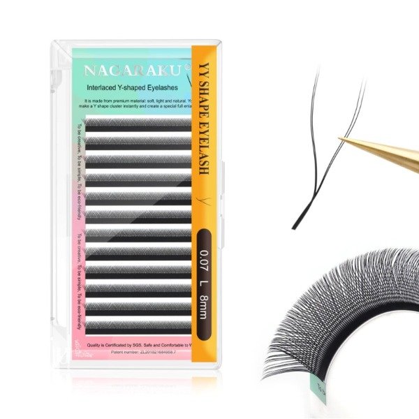 Producto - Extensiones de pestañas Nagaraku YY 0.05 Curva D