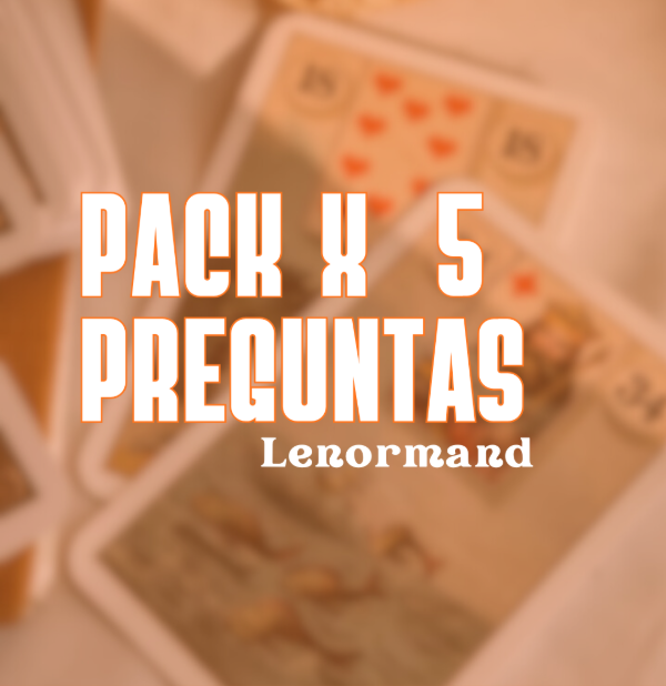 Producto - Pack X 5 preg ORÁCULO LENORMAND - 0