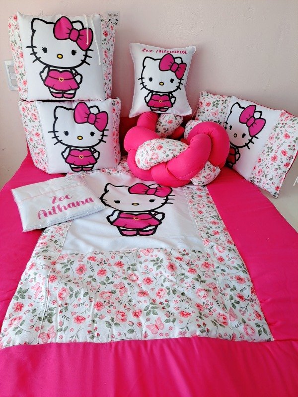 Producto - Set de cuna Kitty fucsia