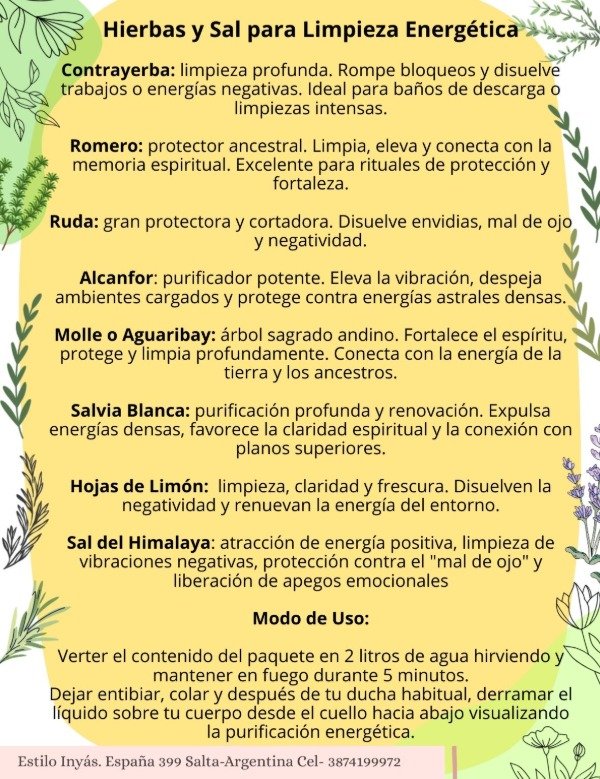 Producto - Mezcla de Hierbas para Limpieza Energética - 2