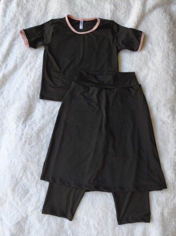 Traje de baño / calza deportiva Negro
