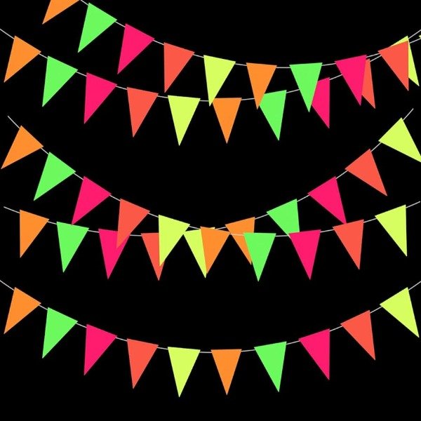 Producto - Banderín plástico multicolor fluo 3,20 mts