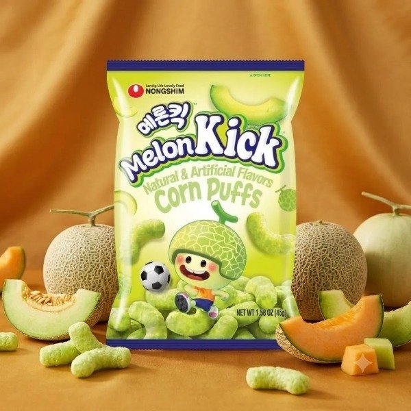Producto - Snack Melon Kick - Nongshim 45g