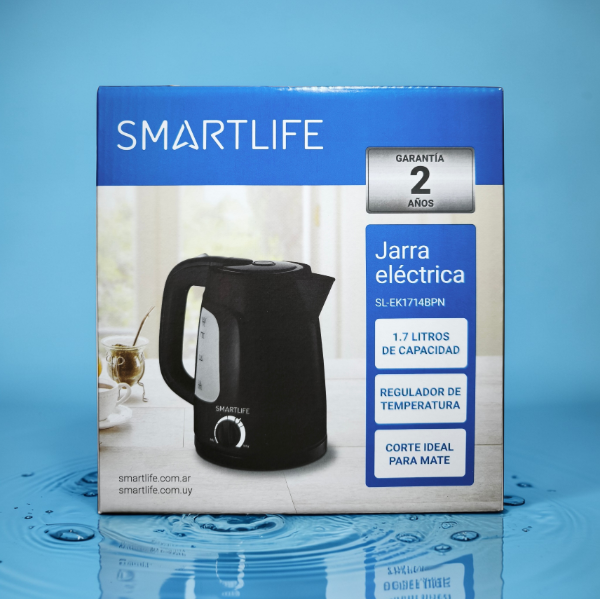 Producto - PAVA ELECTRICA SMARTLIFE 1.7LTS CON REGULADOR SL-EK1714BPN