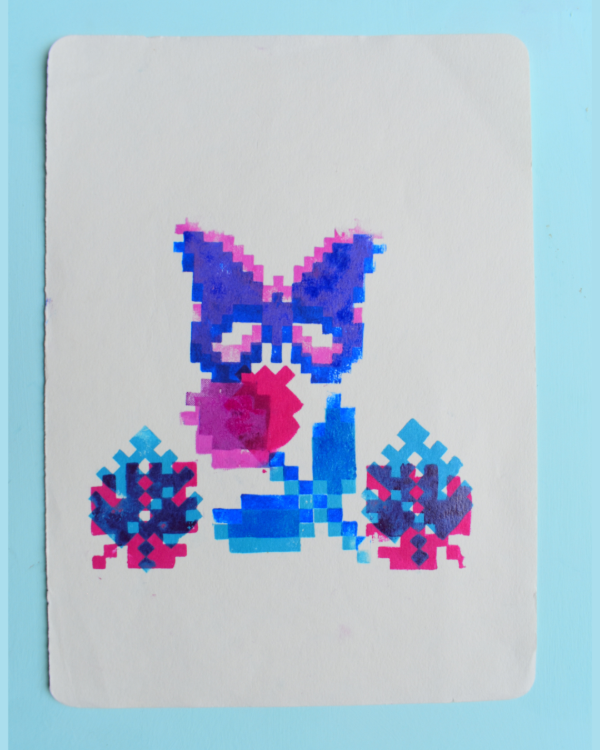 Producto - MARIPOSA - Monocopia con cuadrito