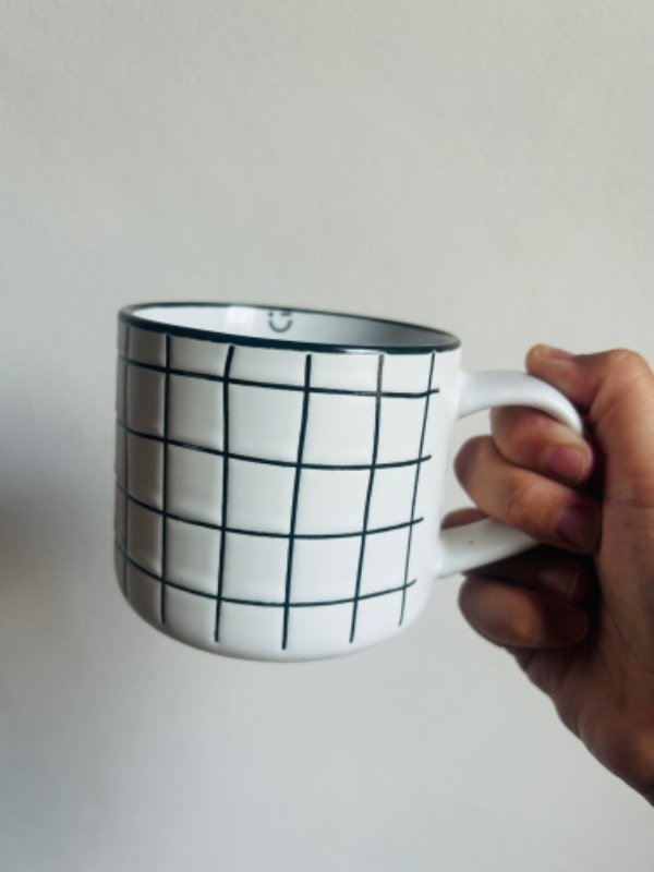 Producto - Taza cuadrille blanca - 1