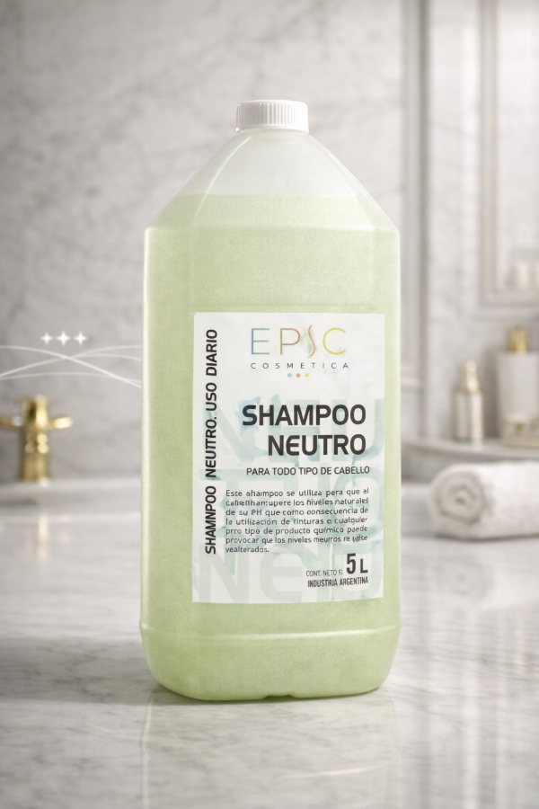 Producto - shampo neutro epic promocional x 5 litros