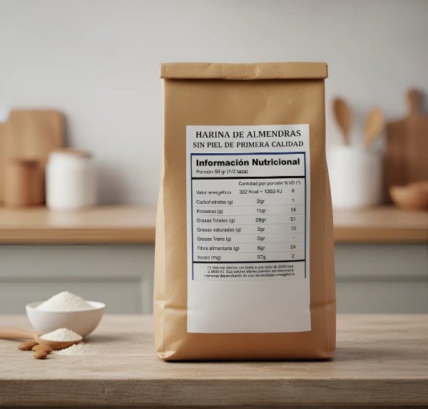 Producto - HARINA DE ALMENDRA SIN GLUTEN SIN AZÚCAR SIN LACTOSA - KTAHELTH - 100GR