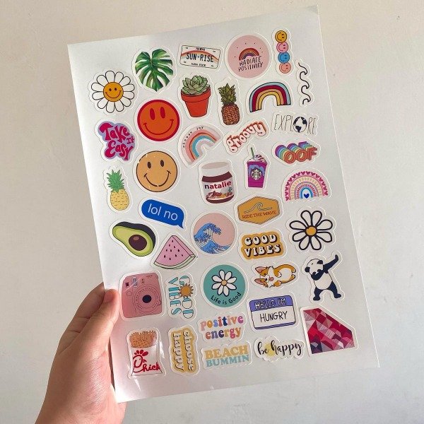 Producto - STICKERS BLANCO PERLADO X 20