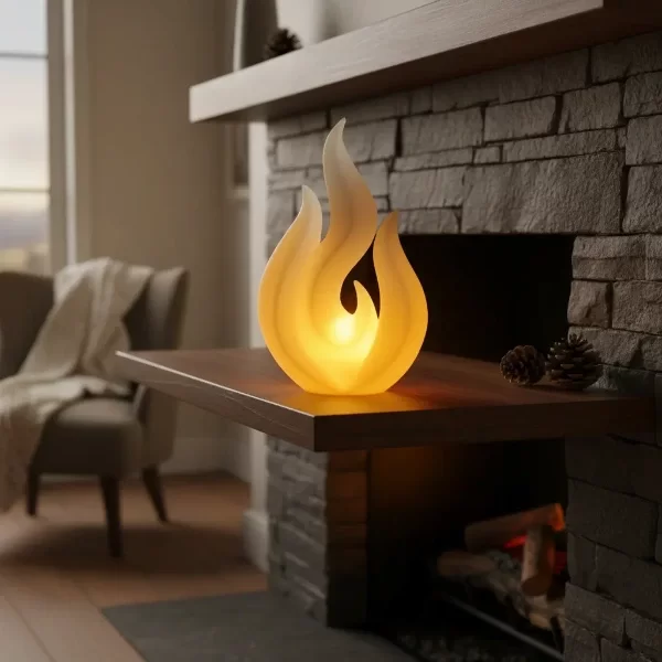 Producto - Lampara Decoracion Llama - Led Efecto Fuego - 0