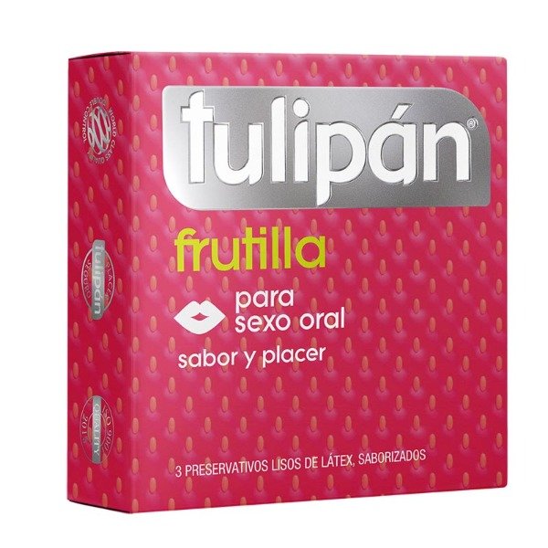 Producto - PRESERVATIVOS DE LÁTEX X 3 TULIPÁN FRUTILLA