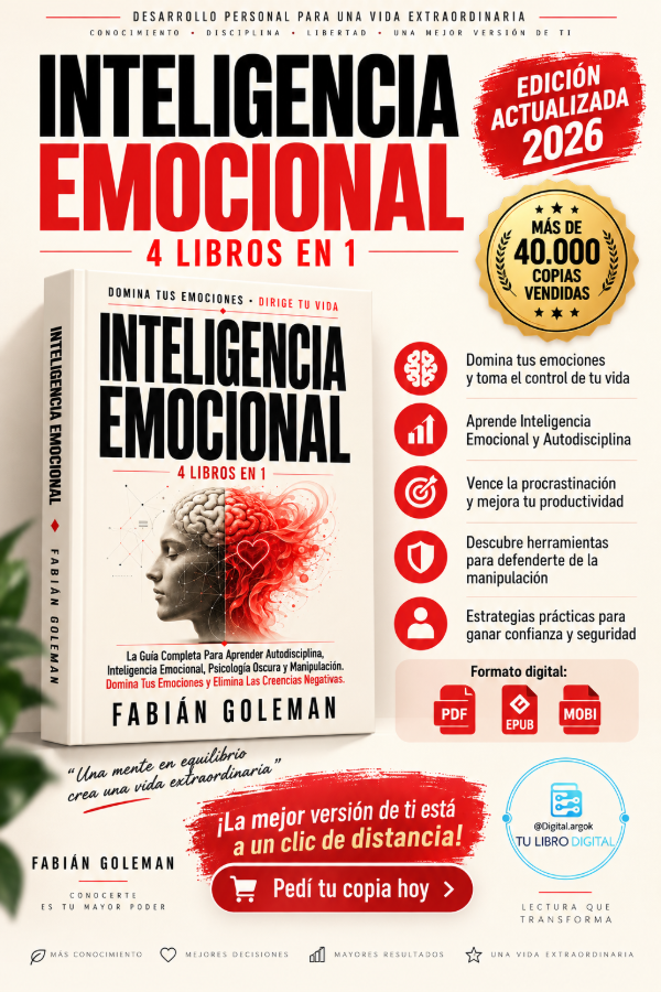 Producto - INTELIGENCIA EMOCIONAL  4 LIBROS EN 1  Fabián Goleman