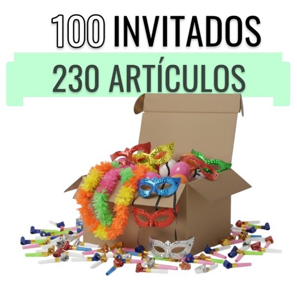 Producto - Combo para 100 Invitados Top Carioca Ideal Fiesta de 15 con 230 Artículos