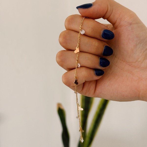 Producto - Pulsera dije corazon y cristal