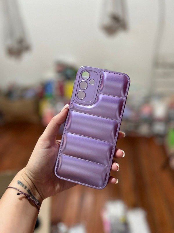 Producto - Puffer violeta metalizada (cliquear modelo)