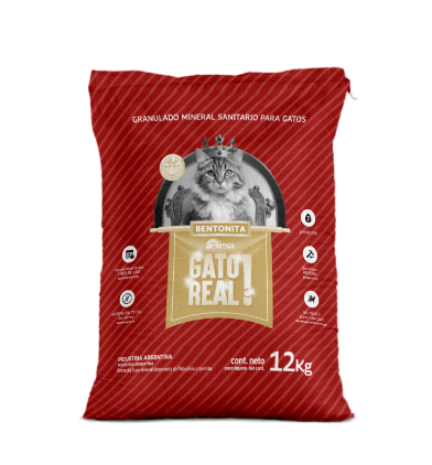Producto - Arena aglutinante gato real 12 kg