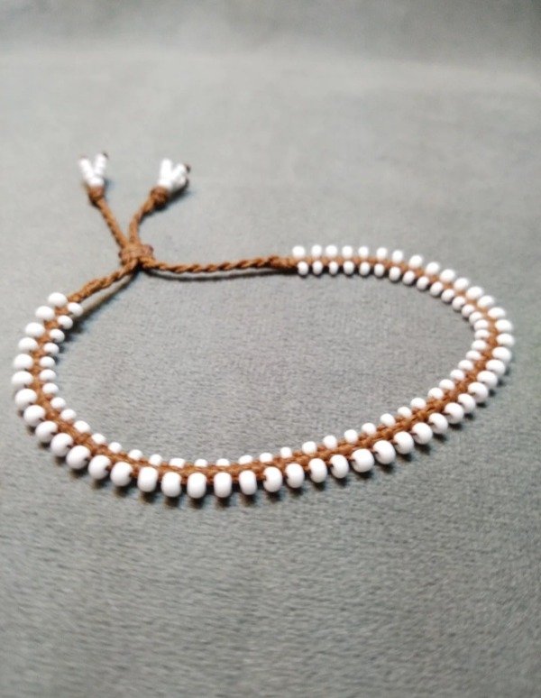 Producto - Pulsera doble blanca