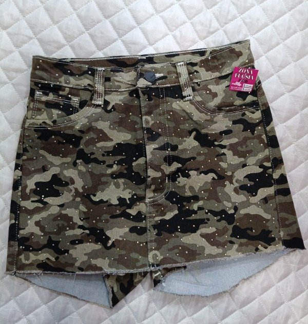 Producto - Short pollera camuflado